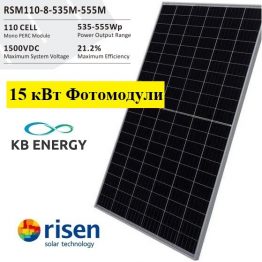 Заказать Пакет сонячних панелей Risen RSM156-6-440M на 25 кВт