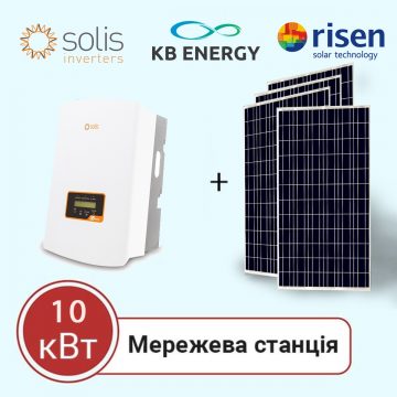 Сетевая солнечная электростанция 10 кВт 